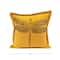 Hello Honey® Mustard Dragonfly Cotton Velvet Pillow